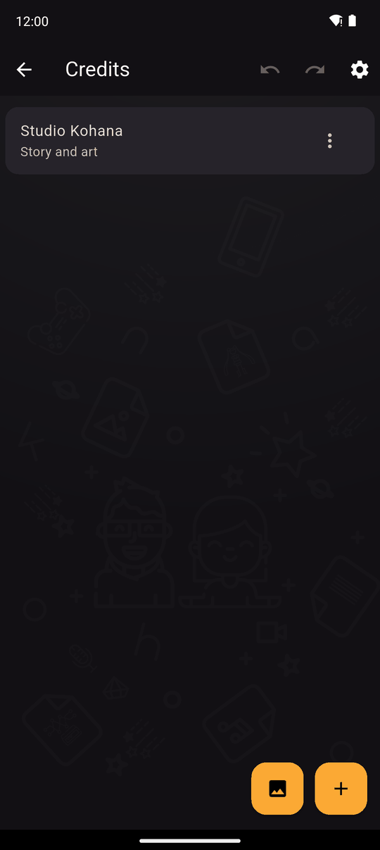 The credits list